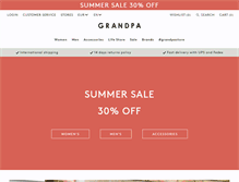 Tablet Screenshot of grandpastore.com
